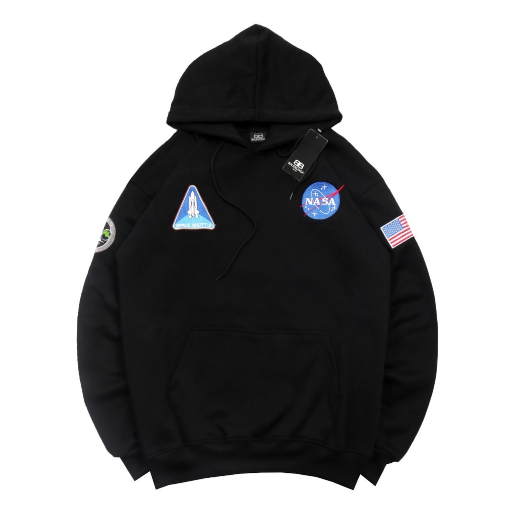 Jaket Hoodie Pria Wanita NASA X BL Good Brand Quality