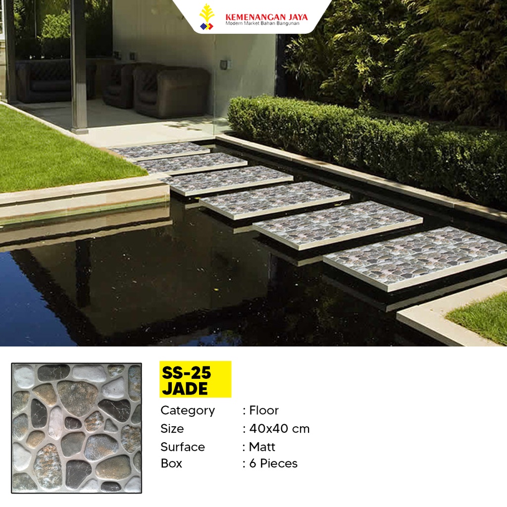 KERAMIK MURAH CENTRO SS 25 JADE 40X40 KW A