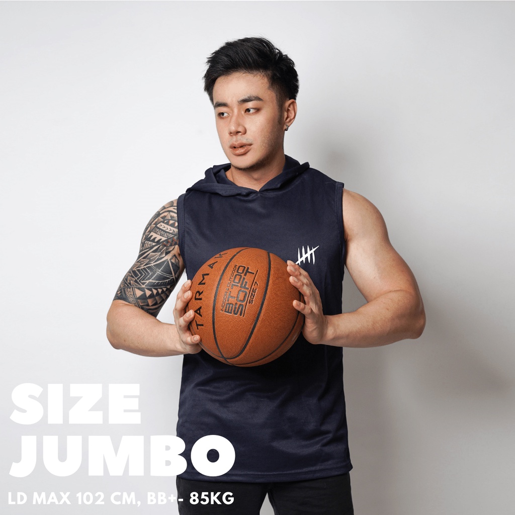 DONSON Sportswear Hoodie Singlet Sleeveless Polos Tanpa Lengan 5 Warna Atasan Jumbo