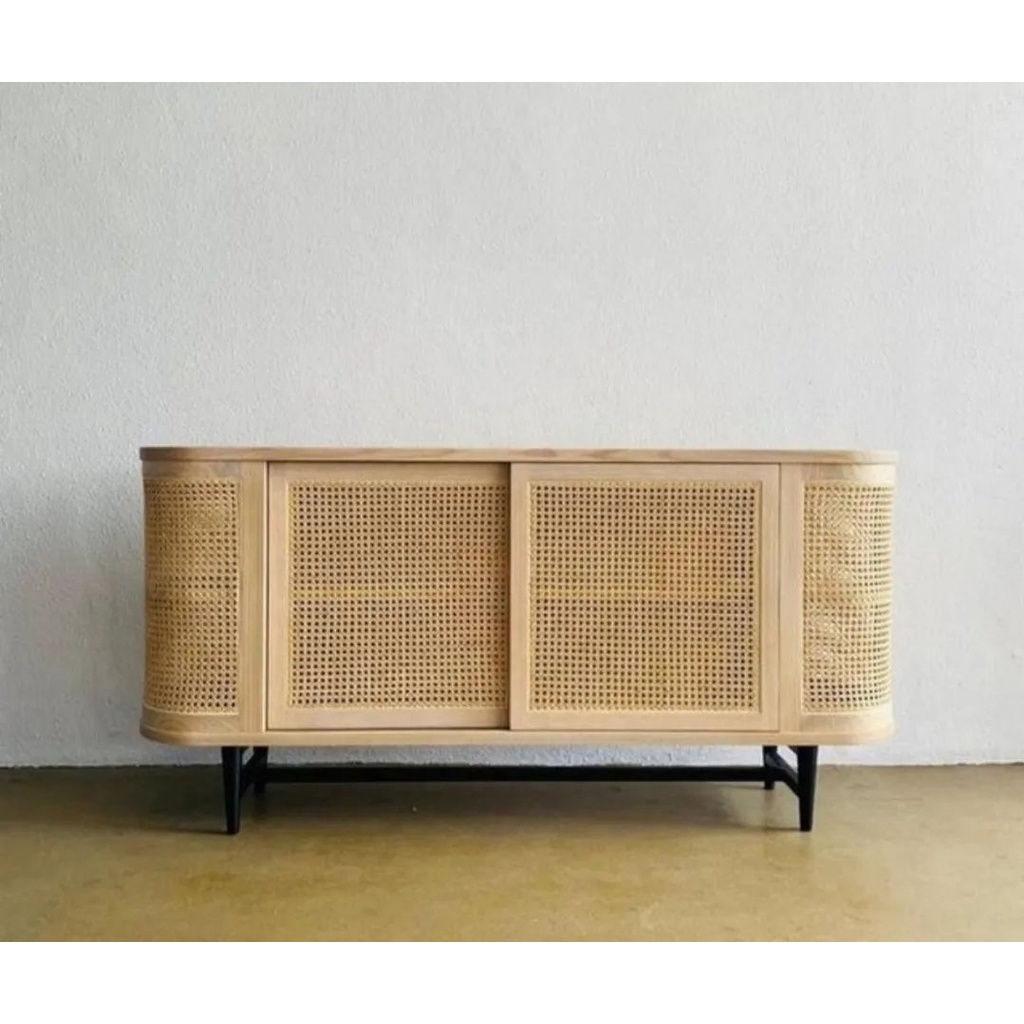 TJILIK RIWUT STORAGE CABINET ROTAN CABINET TV BUFET PAKAIAN KAYU JATI Benqulinojati