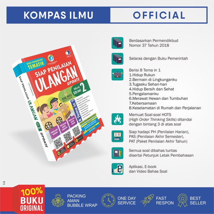 

✨COD✨ BUKU SIAP PENILAIAN ULANGAN SDMI Kelas 2 -Pendamping Tematik-
