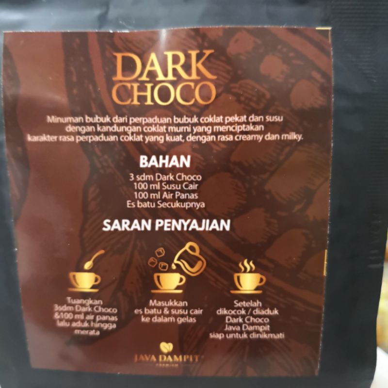 

minuman dark choco kecil