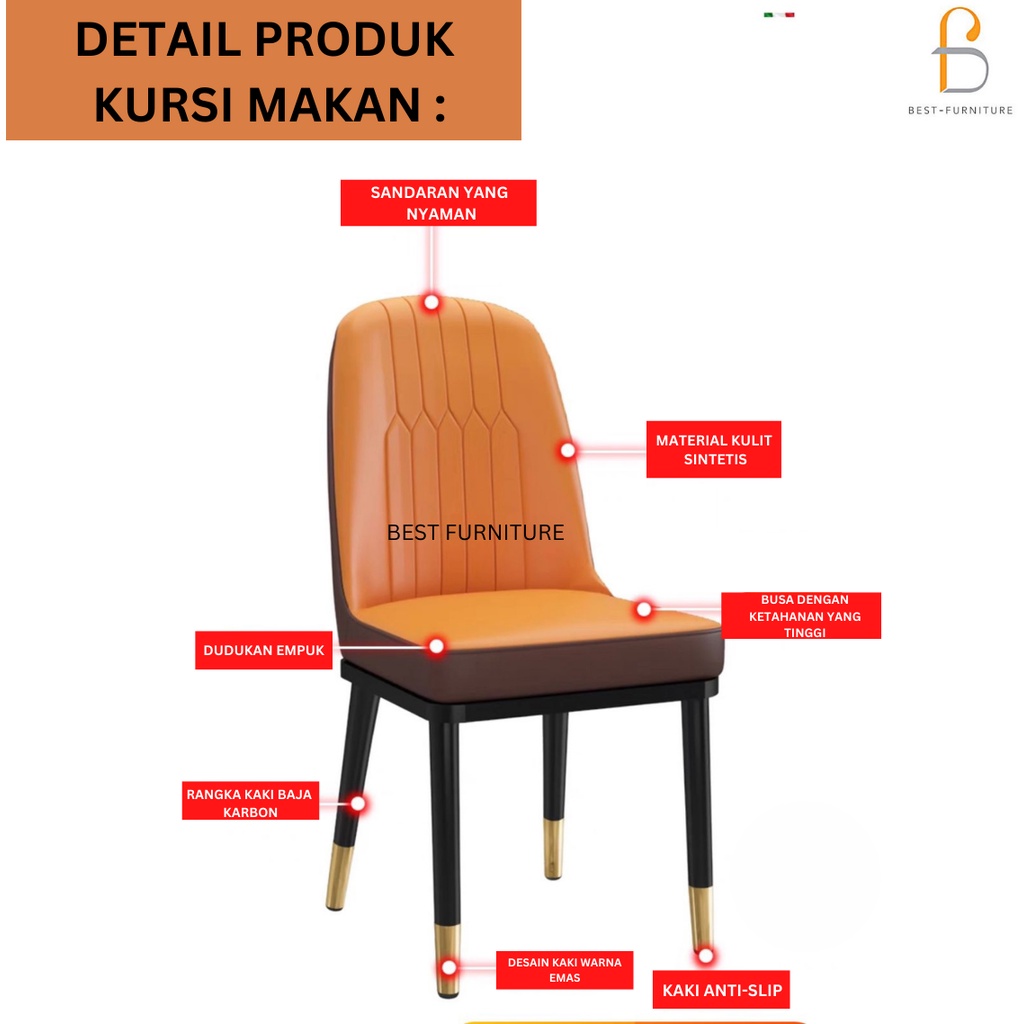 Best kursi Modern Minimalis Kursi Meja Makan Kursi Makan Sandaran Kursi Cafe