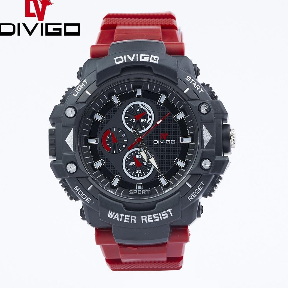 F4K5 Jam Tangan Pria go Analog Sport ab Rubber Water Resist kode W-71 JBN