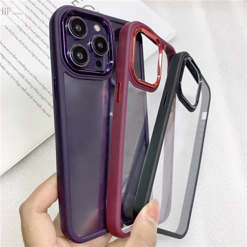 Case Pelindung Lensa Bahan Akrilik Transparan Untuk Iphone 14 13 12 11 Pro Max X XR XSMAX 6 7 8 Plus