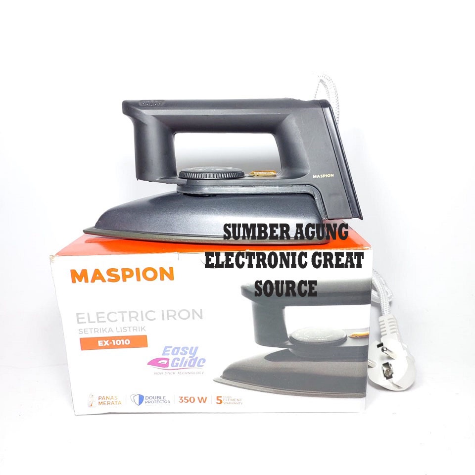 Maspion Setrika EX1010 EX1010BB Seterika Panas Merata Murah Bagus