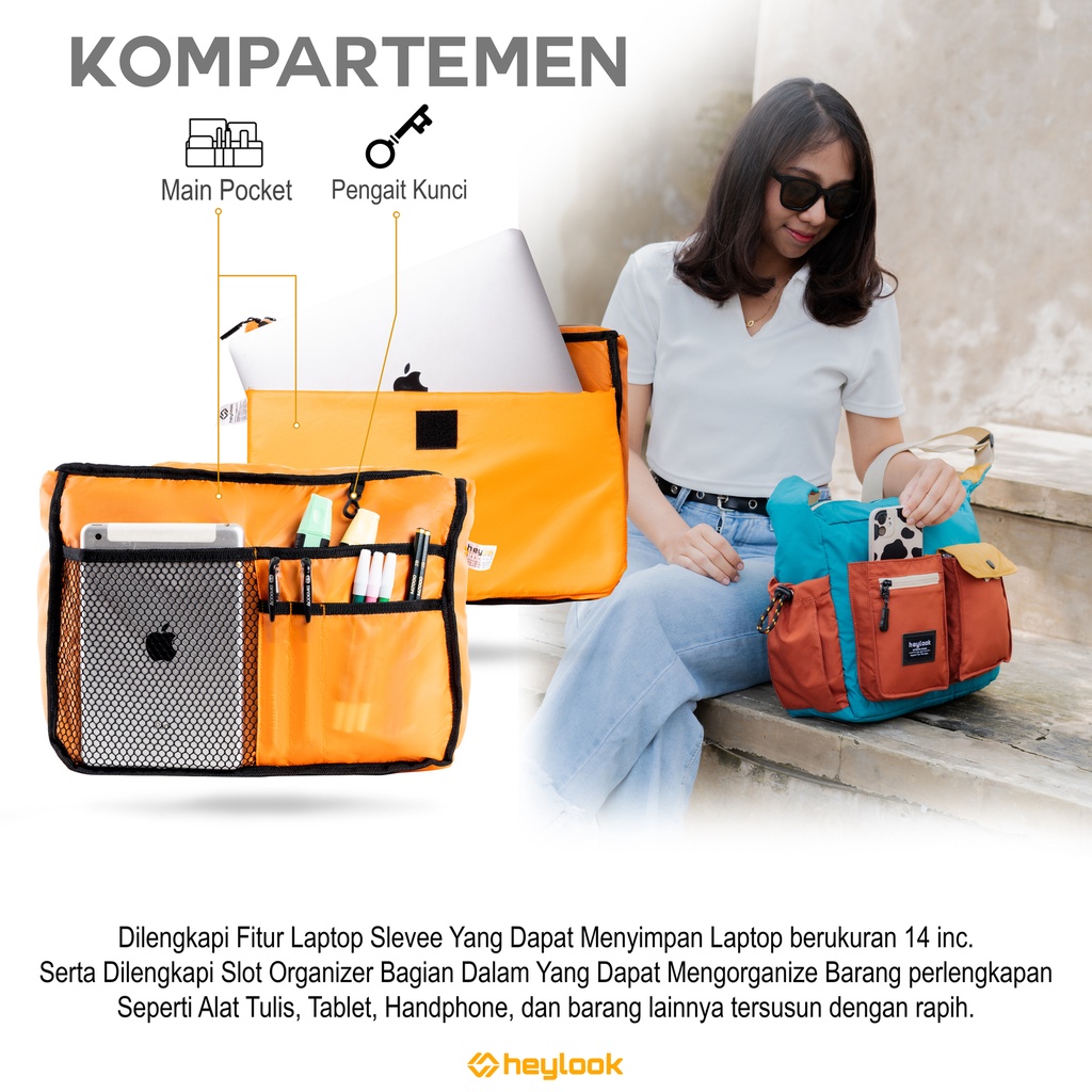 Travelbag Waterproof Trendy Tas Slingbag Pria Wanita Keren Tas Selempang Bahu Remaja Dewasa Casual Keren Slingbag Sekolah Kuliah Modis