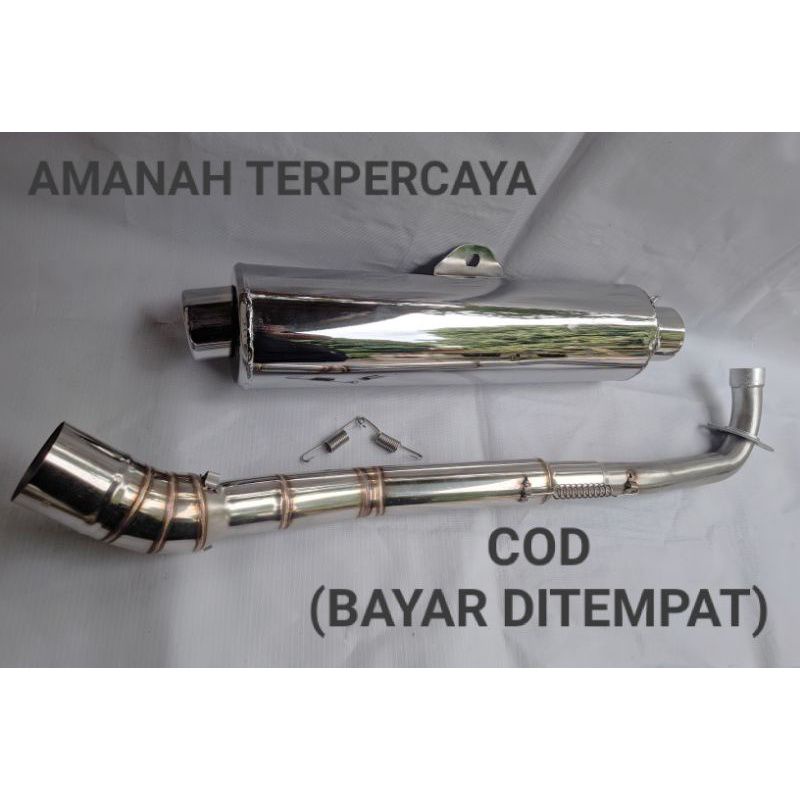 knalpot ckd bobokan untuk pemakaian motor Vega Jupiter z Shogun smash Supra fit Supra lama C70 grend