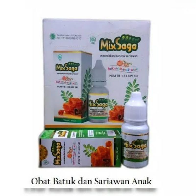 MIXSAGA • MIX SAGA • MIXAGA original 100% tetes | herbal batuk pilek sariawan anak &amp; dewasa