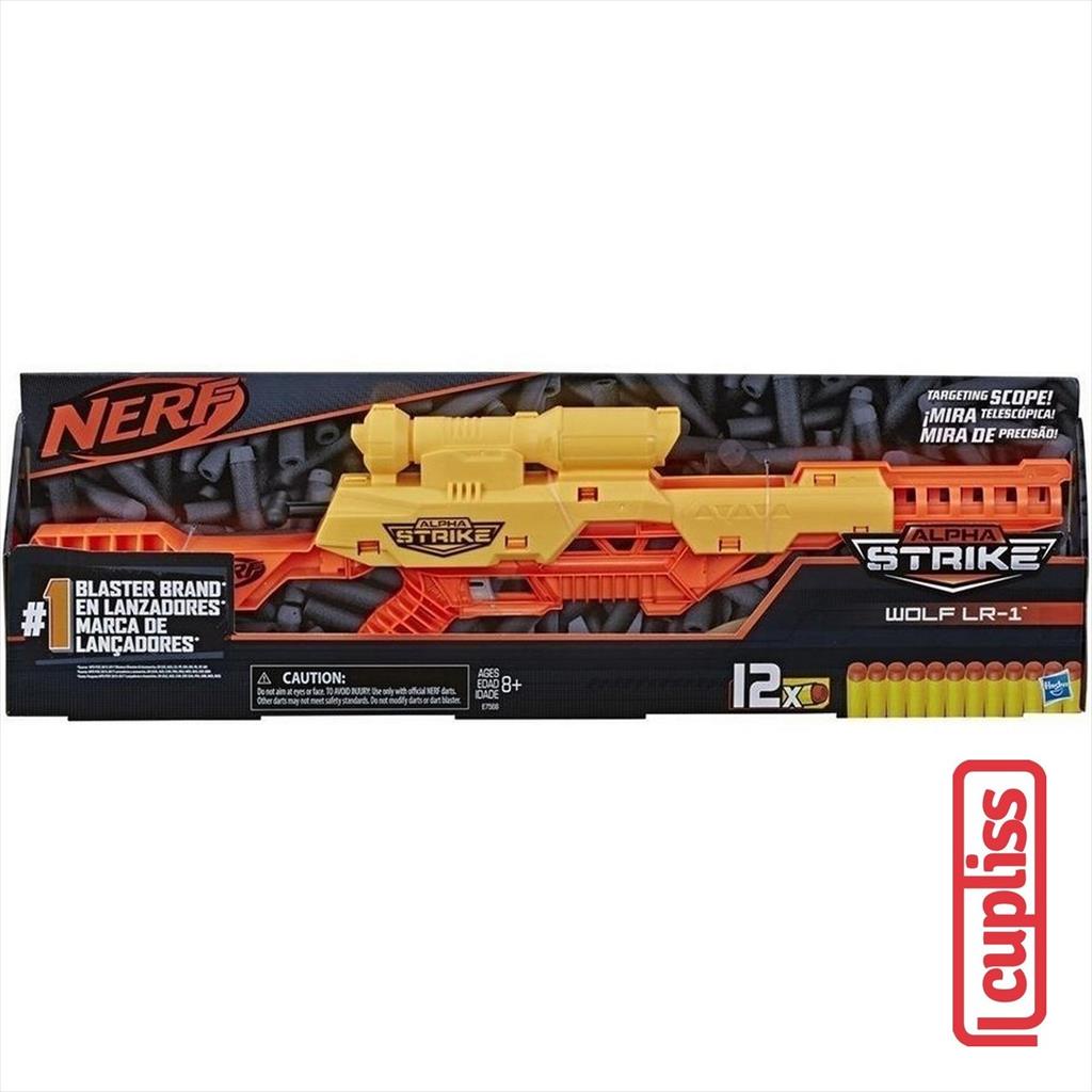 NERF Alpha Strike Wolf LR-1  with Targeting Scope Hasbro E7568