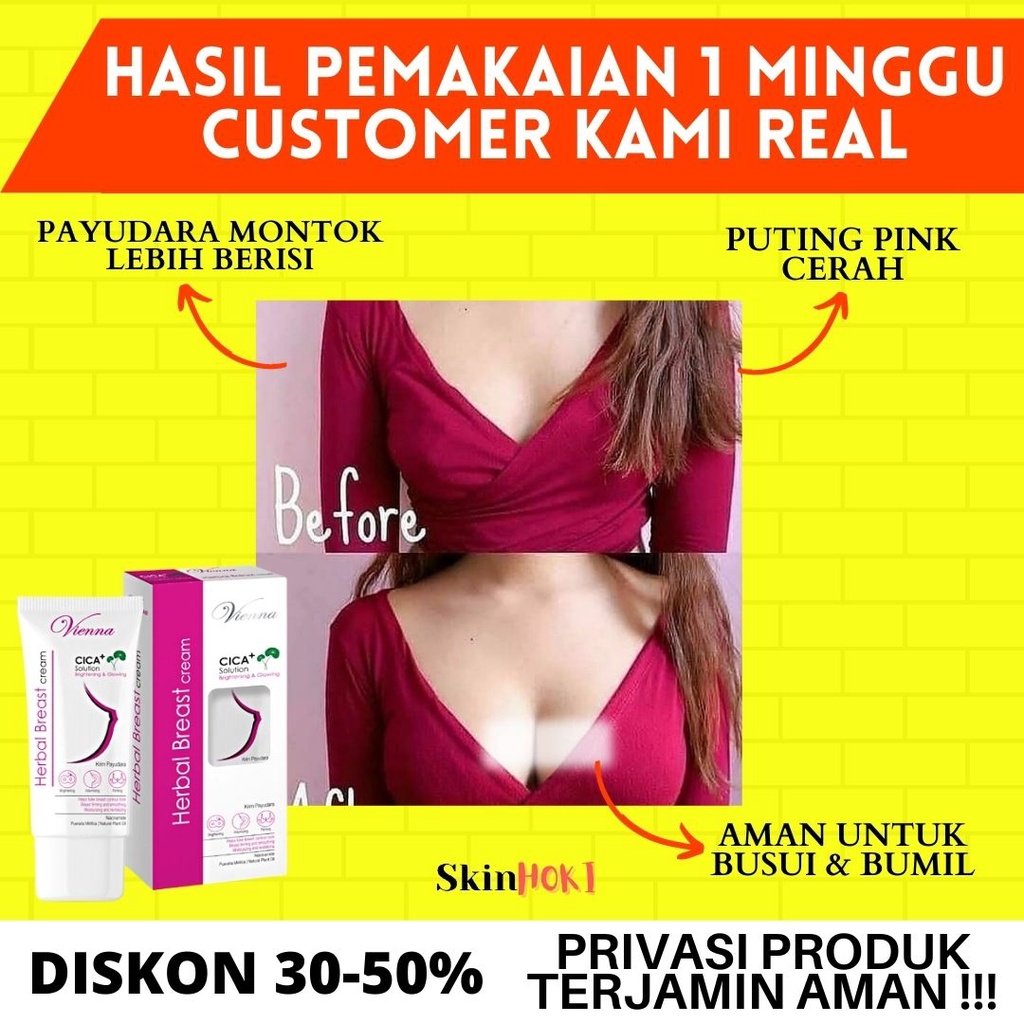 PEMBESAR PAYUDARA PEMBESAR PAYUDARA AMPUH PERMANEN VIENNA HERBAL BREAST 80ml CREAM PENGENCANG PAYUDARA ORIGINAL BPOM