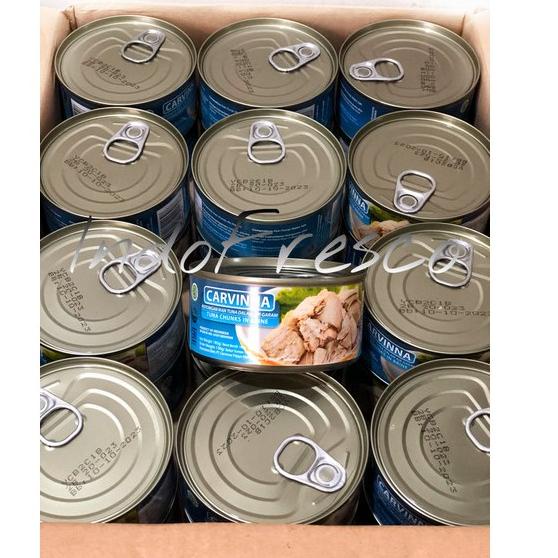 

10.10 Product HOT Carvinna Daging Ikan Tuna Kaleng- Tuna Chunks In Canned 185g !