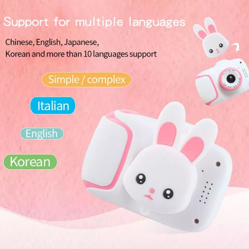 32 GB MEMORY Kamera Anak HD Digital 32Gb Kamera Anak 2 Inch Lucu Kartun Kamera Mainan Anak Hadiah Ulang Tahun 2000 W Mainan Anak Kamera memory 32GB kelinci rabbit bear mickey mouse