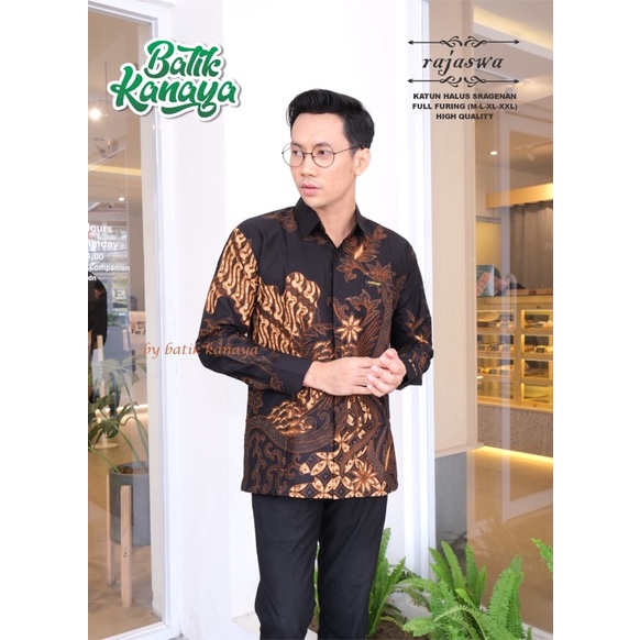 Rajaswa2 Kemeja Batik Pria Lengan Panjang Full Furing By Kanaya