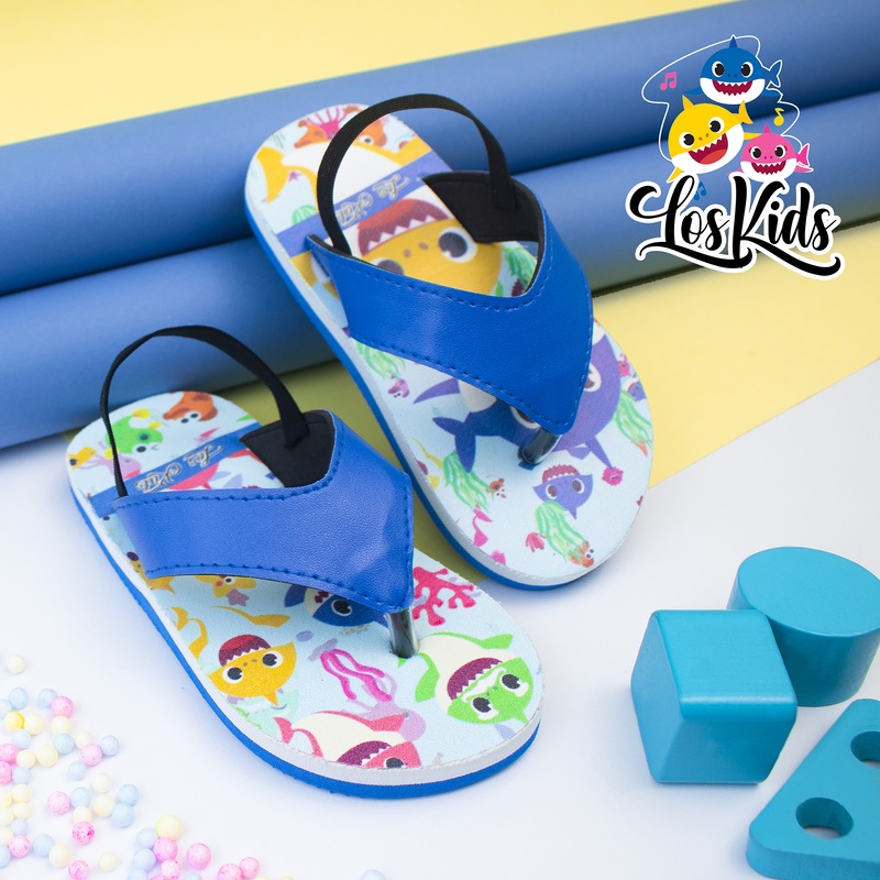 BAYAR DITEMPAT Sandal Anak Dino / Sandal Anak Laki Laki / Sandal Jepit Anak Ringan / Sandal Baru / BLUE DINO