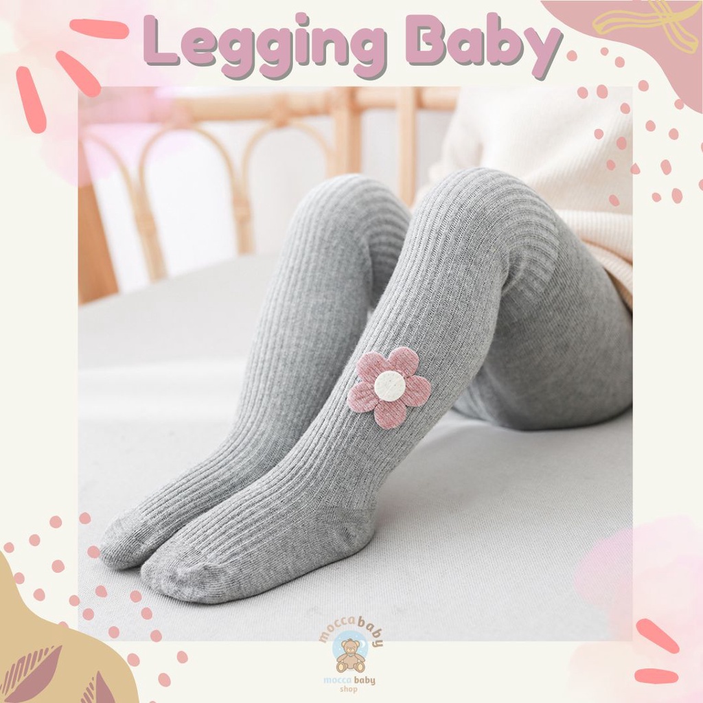 MBSS - LEGGING PRECIOUS FLO Legging tutup kaki bayi /legging bayi import motif bunga baru