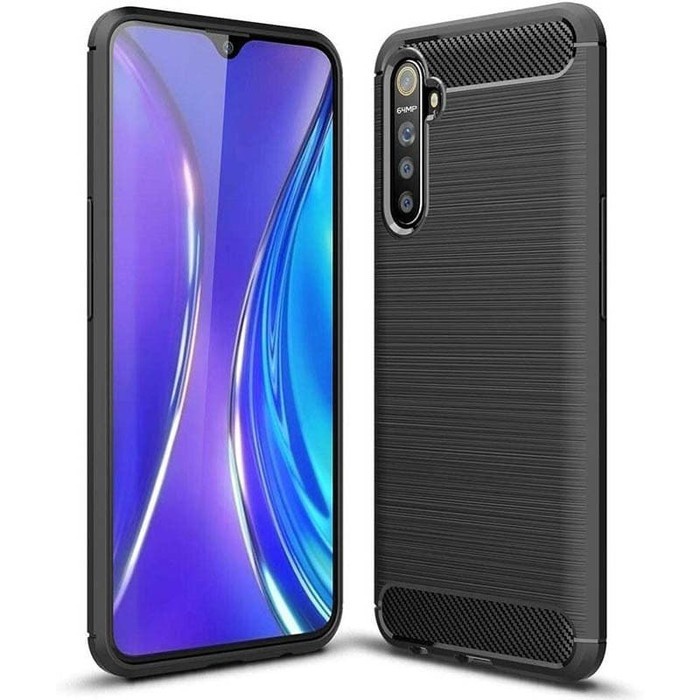 OPPO RENO 2 RENO 2F RENO 3 RENO 3 PRO CASE IPAKY CARBON SOFTCASE KARET SILIKON BLACK CARBON HITAM CA