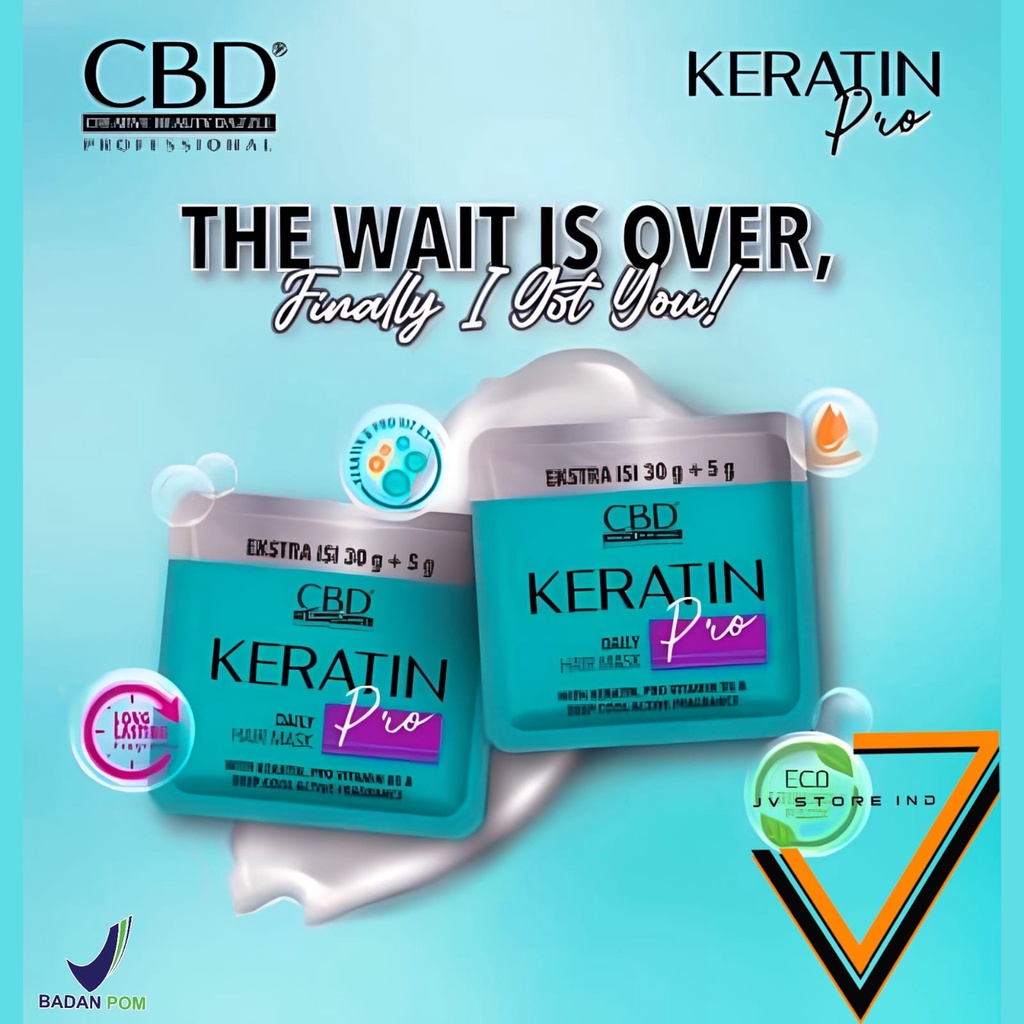 CBD KERATIN HAIRMASK SACHET  35 Gr