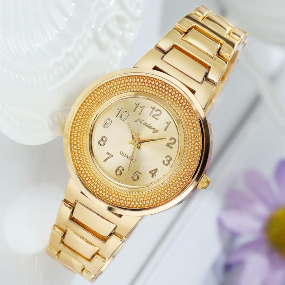 V4I9 JAM TANGAN WANITA STAINLESS  PESTA IMPORT  KOREA BRANDED PUM BATAM MEWAH LEEDS JAM082G1