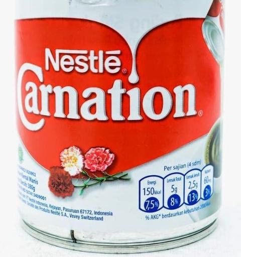 

CODEK0w0V--NESTLE SUSU KENTAL MANIS PUTIH CARNATION SUSU KALENG CARNATION 380 GRAM