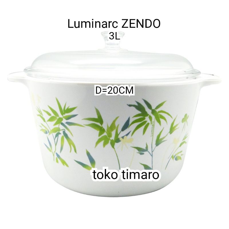 LUMINARC ZENDO PANCI MASAK KACA 3L