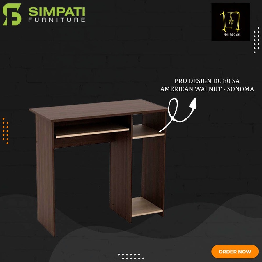 Meja Belajar/Meja Komputer Pro Design DC 80 - SA