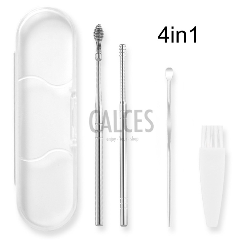 Alat Pembersih Telinga Korek Kuping Ear Spoon Tool 6 PCS-Kotak 4in1