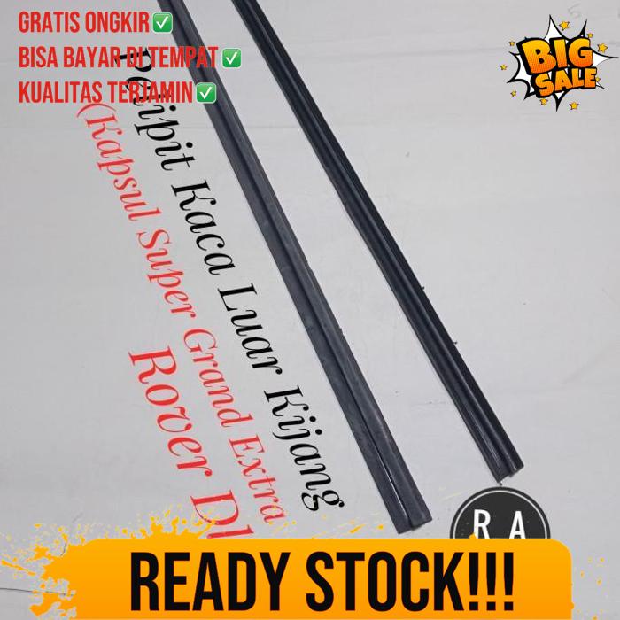 Pelipit - List - Karet Kaca Pintu Luar Kijang Kapsul Super Grand Extra