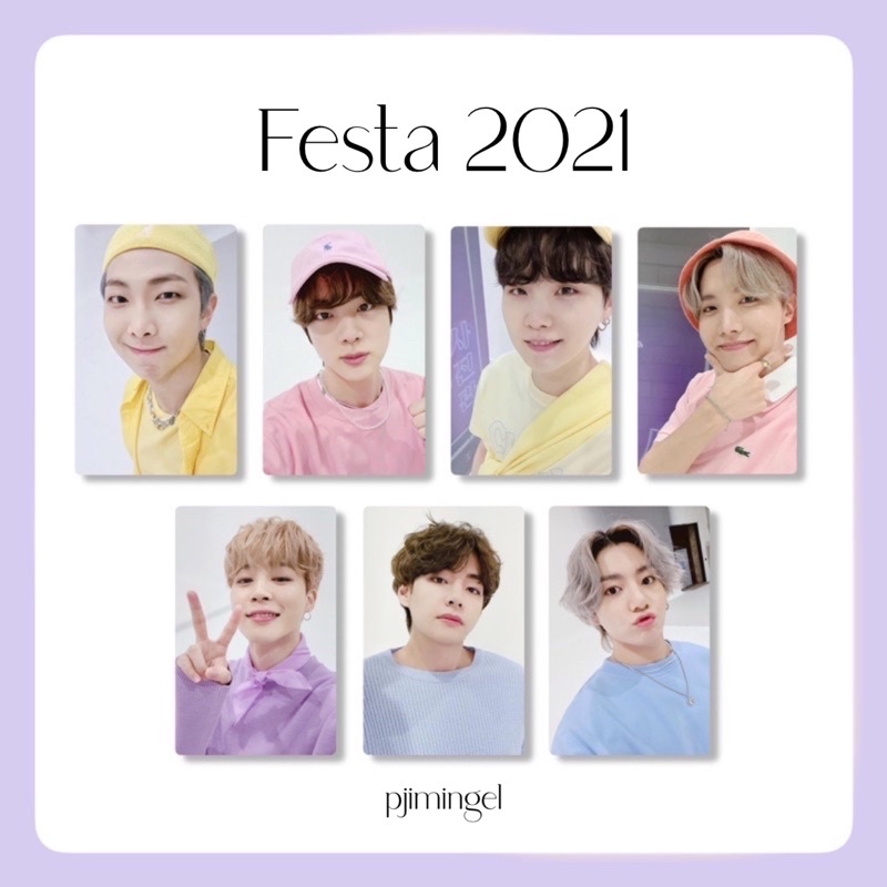 Photocard BTS Selca 8th Festa Anniversary 2021