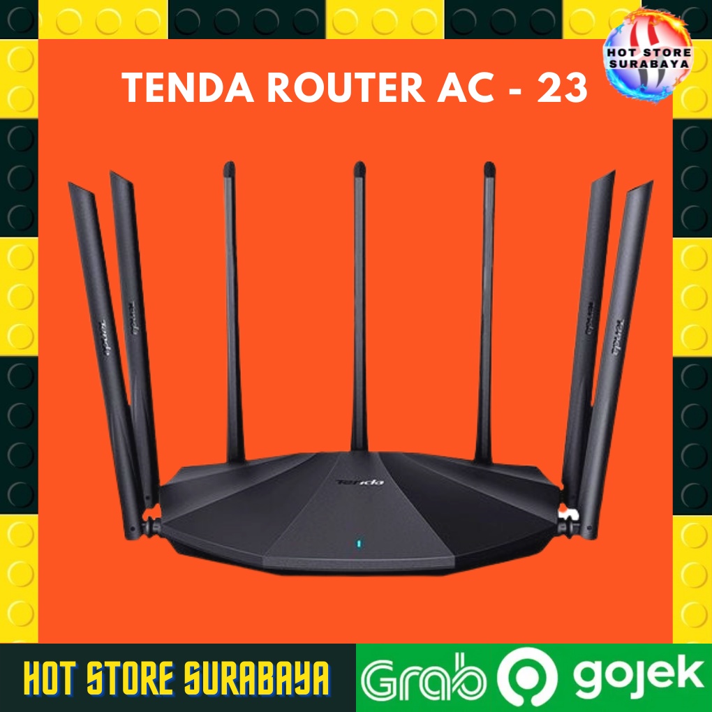 Tenda AC23 AC2100 Dual Band Gigabit HP MU-MIMO Beamforming Cloud Control User PREMIUM ORIGINAL