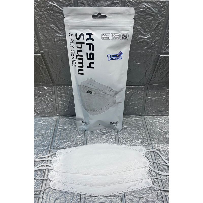 Masker Kf94 Shumu Putih Isi 10 Pcs