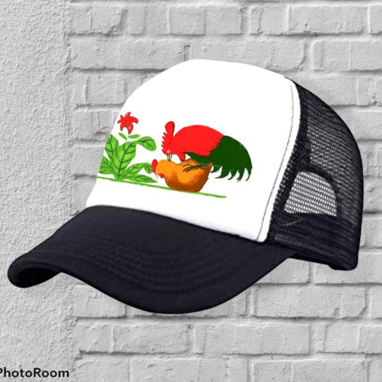 ボ Topi Jaring Trucker Ayam Jago Kawin READY 3692 ❅