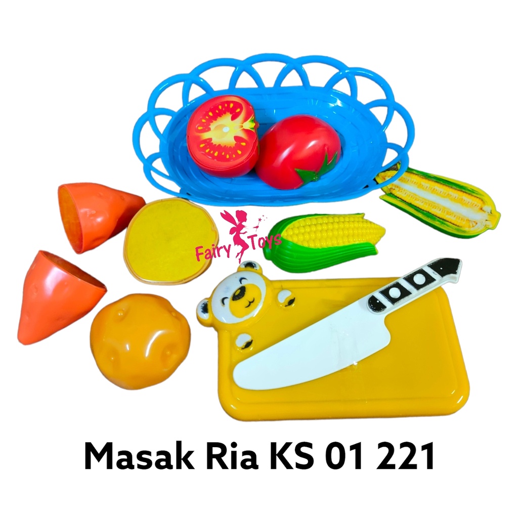 Mainan Masak Ria KS01 221 - Replika Sayur Potong