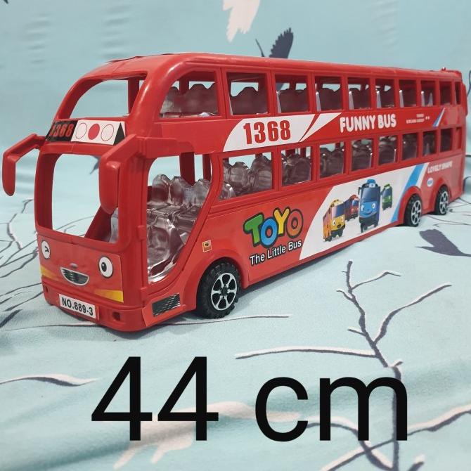 mainan BUS tingkat bis mainan double decker bus
