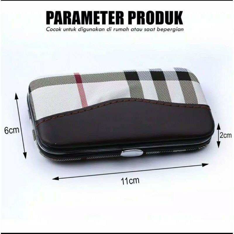 Manicure Pedicure Set 7 in 1 Mini Stainless Stell Gunting Kuku Portable Tools Set Perawatan Kuku Nail Art Menicure Pedicure Set Dengan Dompet