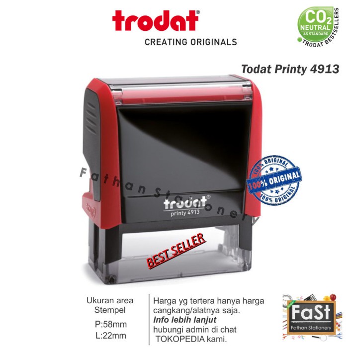 

Diskon Stempel Trodat Printy 4913 Original Hemat