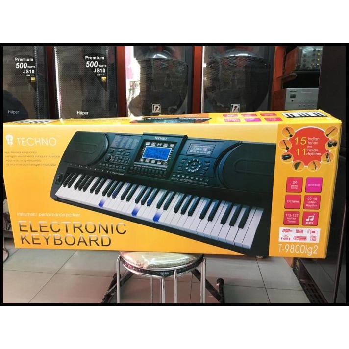 Keyboard Piano Techno T9800I G2
