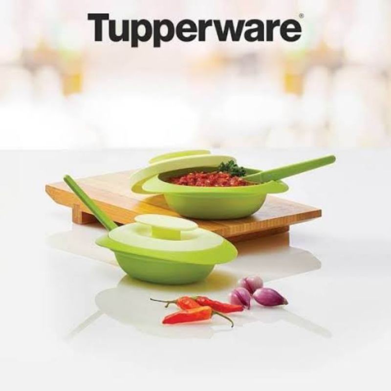 Tupperware Blossom Tempat Samball Dish Colection Hijau Promo 2022