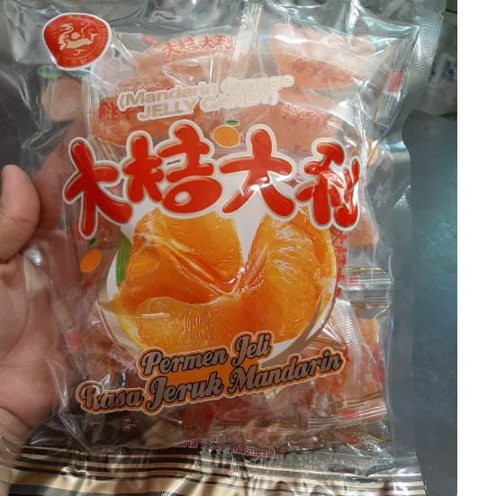 

✨BIG SALE✨ [1BKS] PERMEN JELLY JERUK MANDARIN / HALAL 100% SARI JERUK MANDARIN ASLI / TANPA BIJI ENAK MANIS serbuuu !