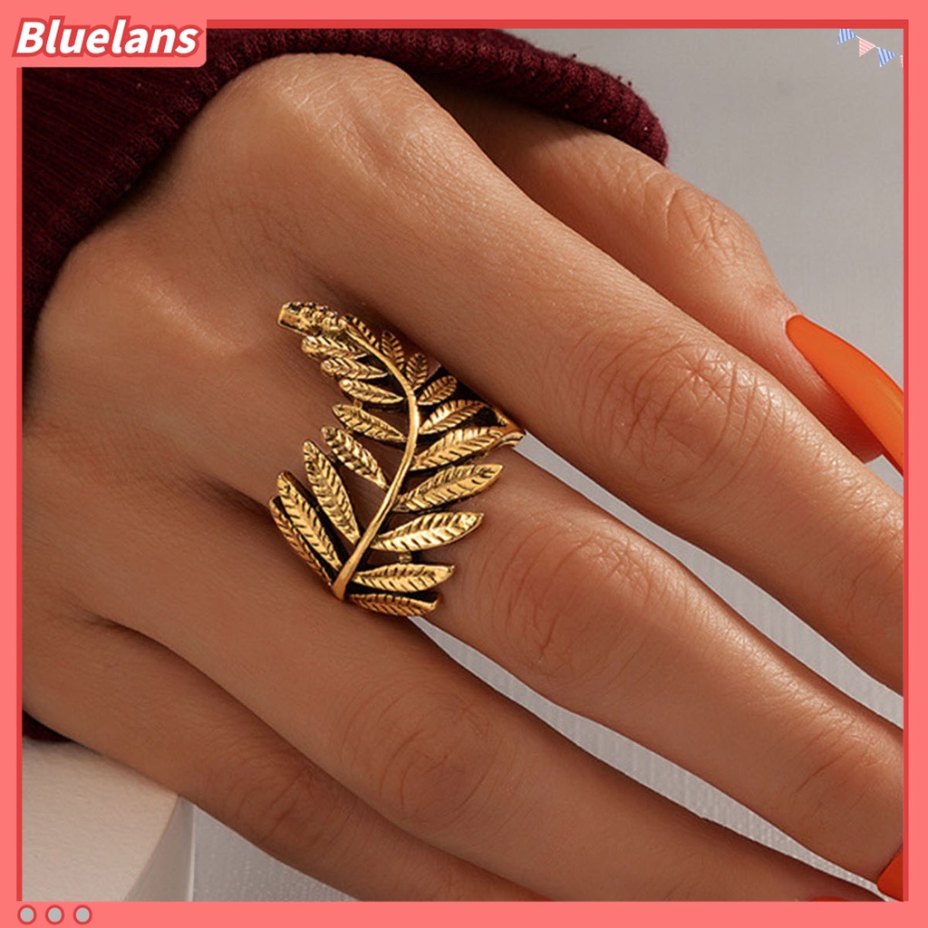 Cincin Bahan Alloy Bentuk Geometris Model Hollow Gaya Punk Untuk Kencan