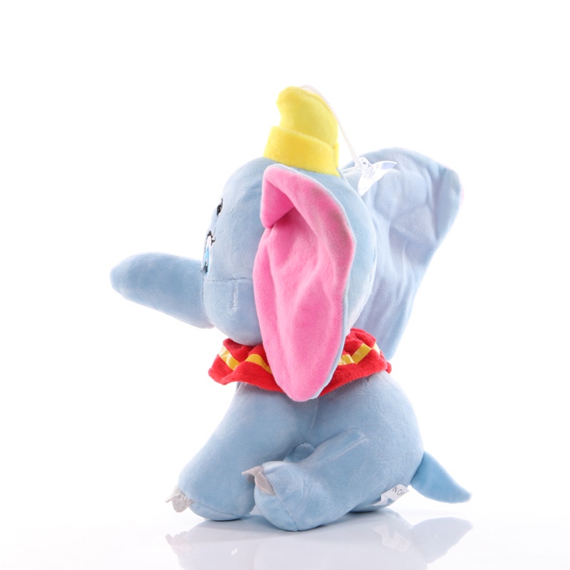 Mainan Boneka Stuffed Plush Dumbo Kartun Gajah 23cm 13cm Untuk Hadiah Ulang Tahun