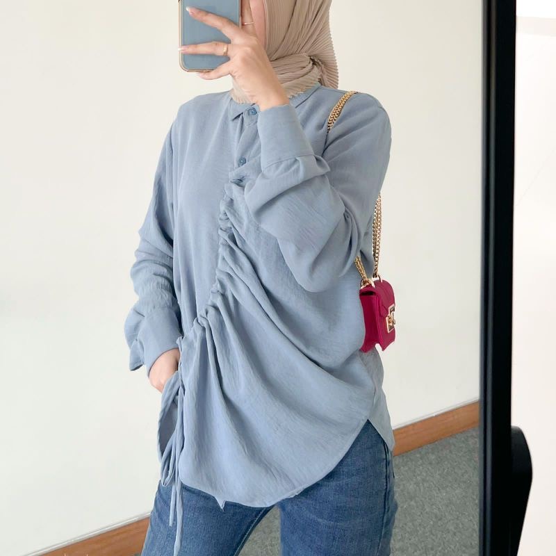 SRITA BLOUSE - BLOUSE SERUT AIRFLOW - ATASAN WANITA