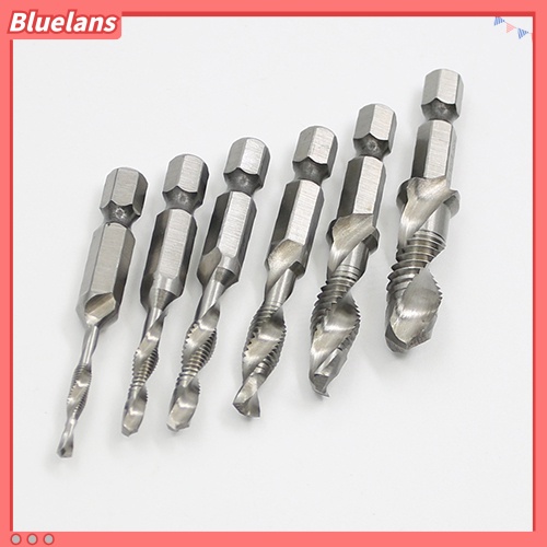 6 pcs Set Mata Bor Tekan HSS dengan Kombinasi Tipe Metrik M3-M10 untuk Melebarkan Lubang Bor