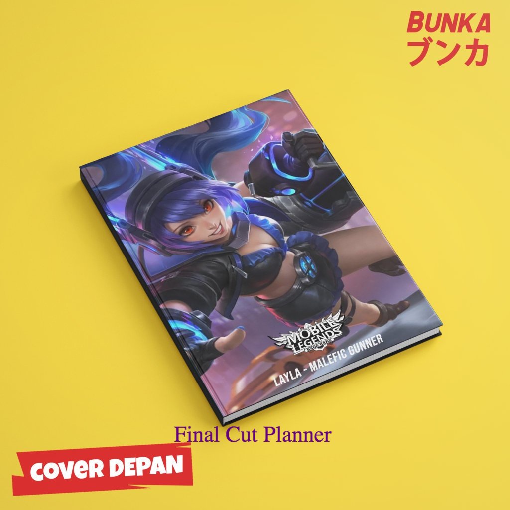 

Notebook Mobile legends Layla Malefic Gunner Hardocover A5 Buku tulis catatan Notes Agenda planner Jurnal .