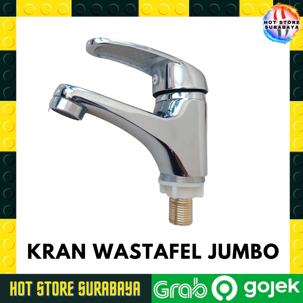 Keran Wastafel Cuci Tangan Jungkit Up Down Jumbo Besar  - Model Jumbo Jungkit