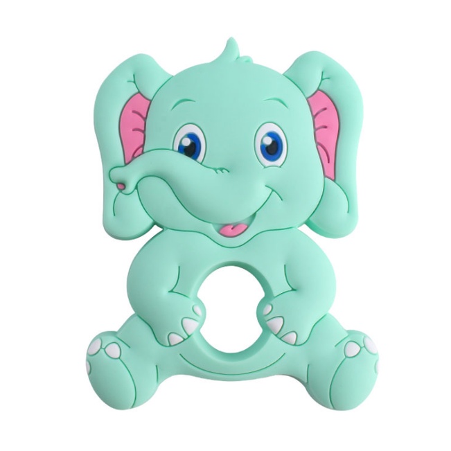 TC 9 GAJAH | TEETHER BABY MODEL GAJAH | GIGITAN BAYI TEETHER BENTUK GAJAH | MAINAN GIGITAN BAYI SILICONE BPA FREE | RUZAIN MALL