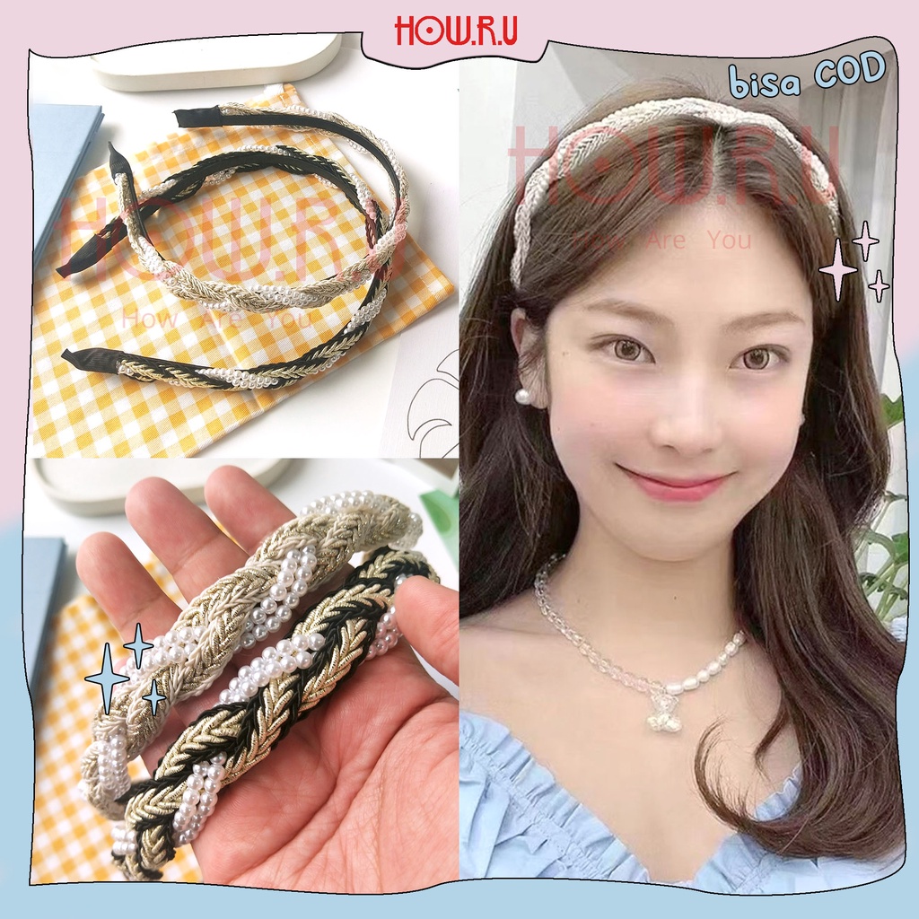 HOW.R.U | Bando Mutiara Elegant / Korean Pearl Hairband