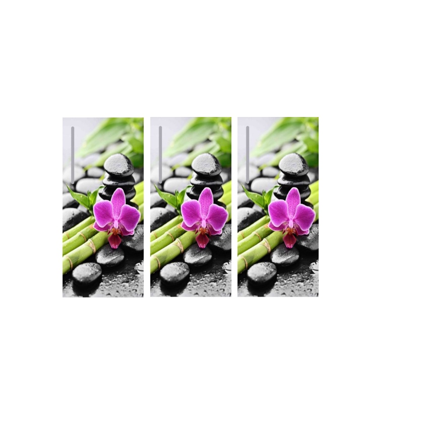 WALLPAPER STIKER FULL BODY KULKAS 1 PINTU DAUN DAN  IKAN