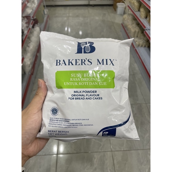 

Baker’s Mix Susu Bubuk Rasa Original untuk Roti dan Kue 500gr