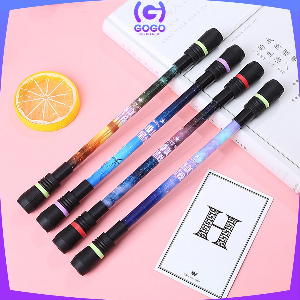 GOGO-A38 Spinning Pen Pulpen Putar Karakter Anti Stress / Pena Pulpen Putar Mainan Anak Pen Spinner Balance